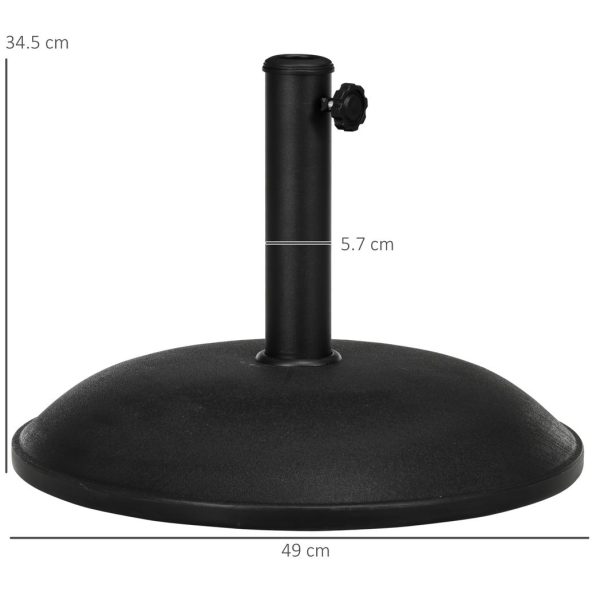 20 kg Umbrella Base-Grey/Black - Image 5