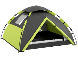 Outsunny 3-4 Man Camping Tent Portable with Bag, Quick Setup