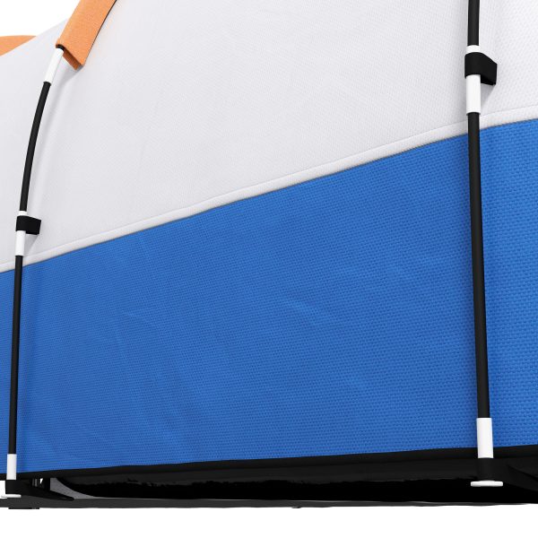 Outsunny 2-3 Man Camping Tunnel Tent with Bedroom and Living Room - Image 8