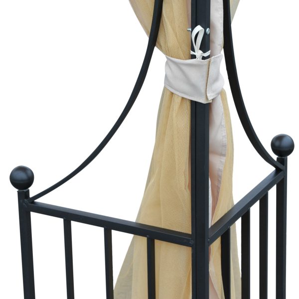 Metal Gazebo With Sides Beige  3m x 3m Waterproof Gazebo - Image 8