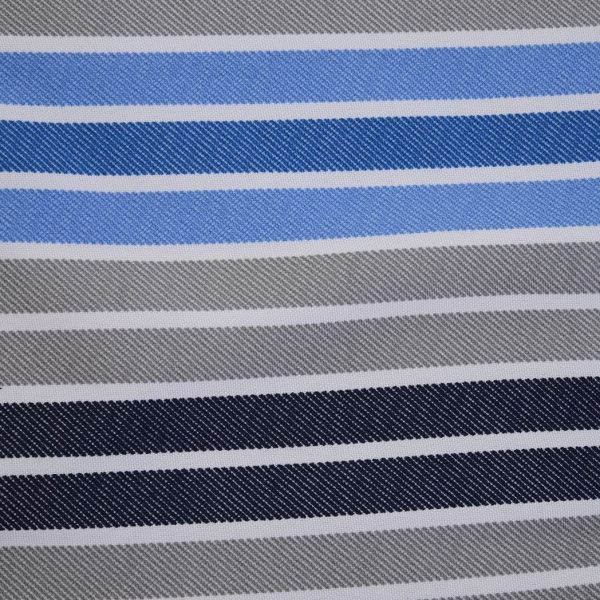 2 PCS Patio Bench Swing Chairs Garden Chairs Double Seat Cushion Mat Strips Blue - Image 8