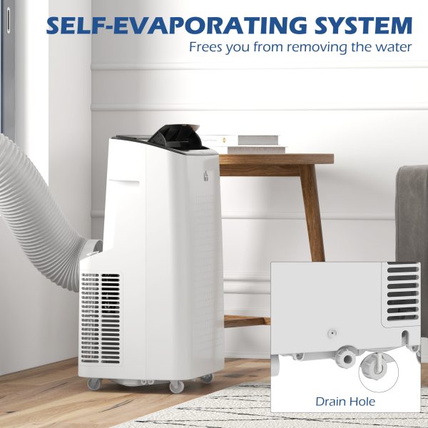 HOMCOM 12,000 BTU Portable Air Conditioner Unit with WiFi Smart App, 26mÂ² - Image 7