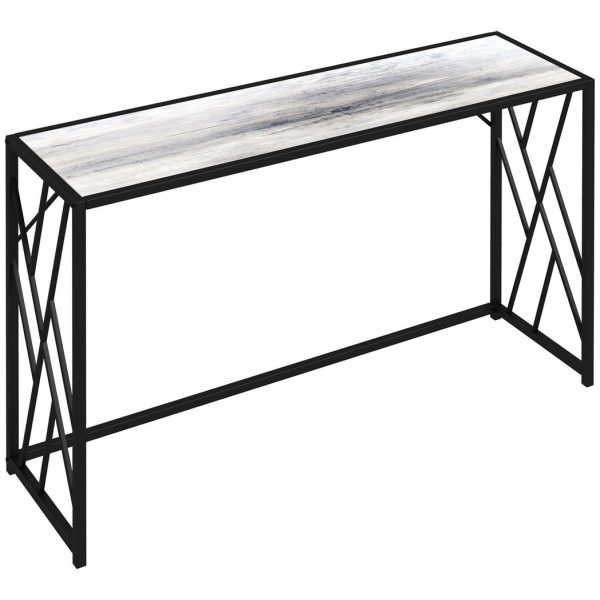 Vintage Sofa Table, Metal Frame Console Table for Hallway Living Room