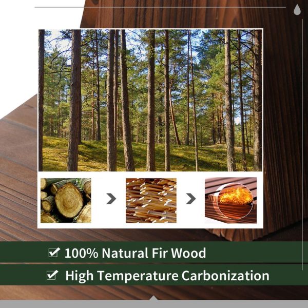 Wooden Water Pump Fountain, 2 Tier-Fir Wood/Steel - Image 3