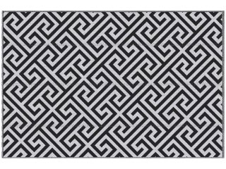 121x182cm Reversible Outdoor Rug Portable Plastic Straw RV  Outsunny