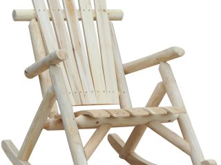 Cedar Wood Rocking Armchair, 96Lx66Wx98H cm