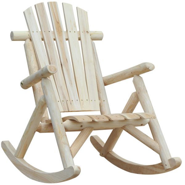 Cedar Wood Rocking Armchair, 96Lx66Wx98H cm