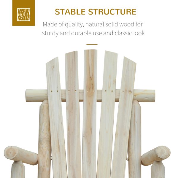 Cedar Wood Rocking Armchair, 96Lx66Wx98H cm - Image 4