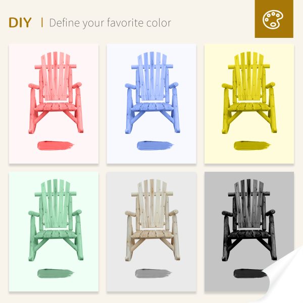 Cedar Wood Rocking Armchair, 96Lx66Wx98H cm - Image 8