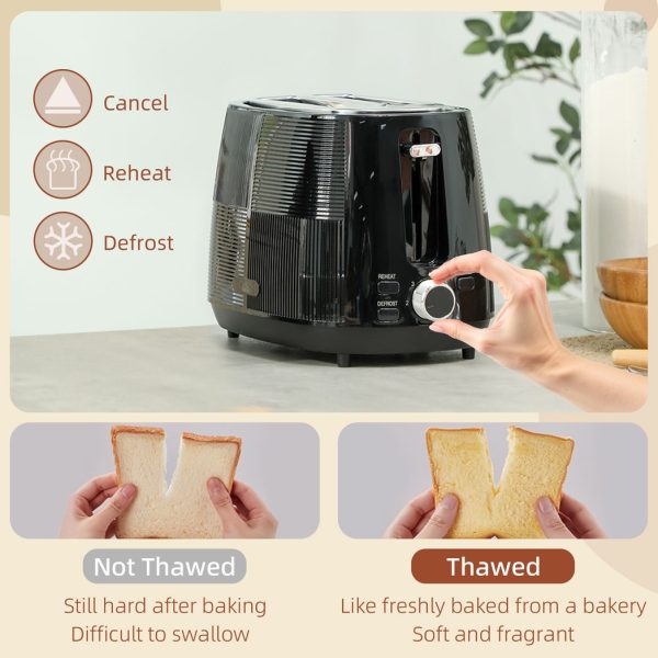 HOMCOM 1.7L Fast Boil Electric Kettle and 2 Slice Water Toaster Set - Image 4