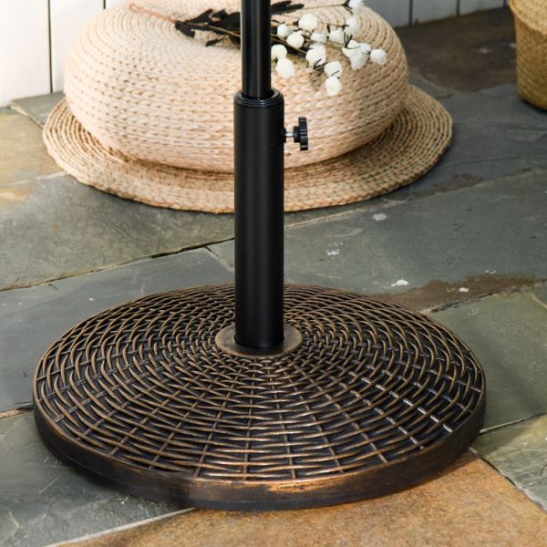 Patio Weighted Umbrella Base Parasol Holder Outdoor Stand 25kg - Image 2