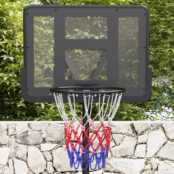 SPORTNOW 1.7-2.3m Basketball Hoop and Stand with Weighted Base, Wheels - Black - Image 8