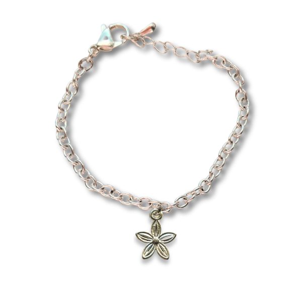 Dahlia Flower Chain Bracelet - Image 3