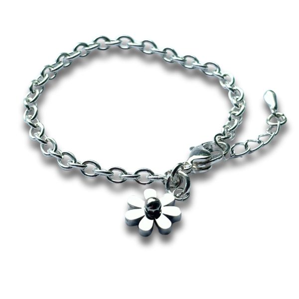Dinky Daisy Girls Silver Bracelet - Image 2
