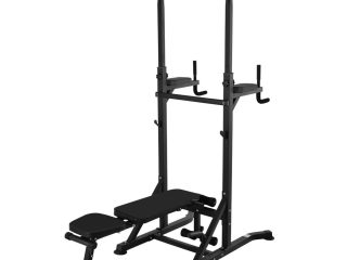 Adjustable Folded Dip Stands Multi-Function Pull-ups Sit-ups Fitness HOMCOM