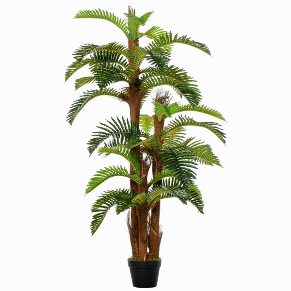 Artificial Fern Tree 36 Leaves with Nursery Pot, Fake Plant 150cm