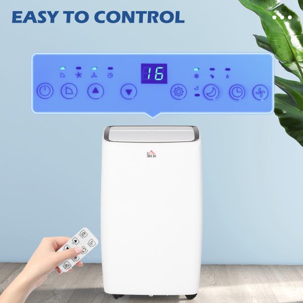 HOMCOM 12,000 BTU Portable Air Conditioner with 28mÂ², Sleep Mode, Dehumidifier - Image 6