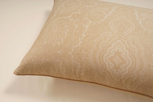 400 TC - Cotton Rich Paisley Print Duvet Cover Set Caremel [Double] - Image 2