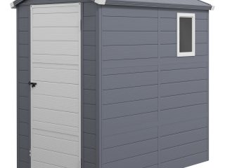 Outsunny Garden Shed Storage with Foundation Kit and Vents