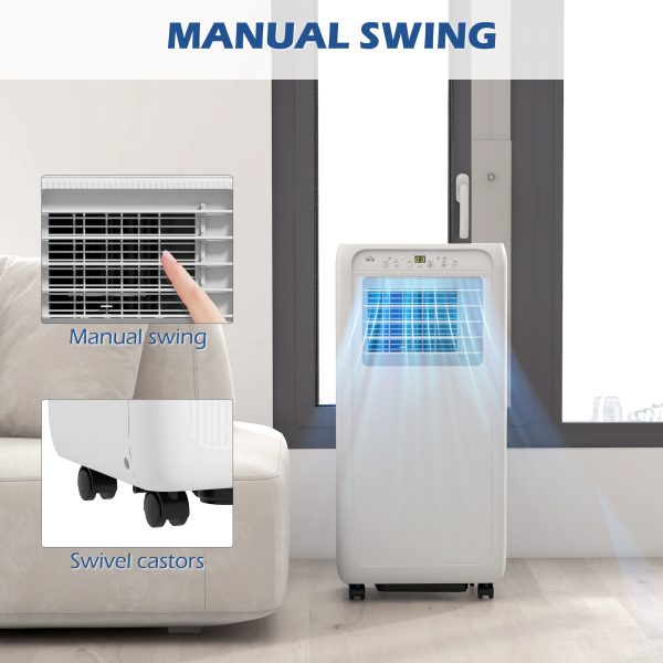 HOMCOM 9,000 BTU Portable Air Conditioner with 20mÂ², Dehumidifier, Timer - Image 7