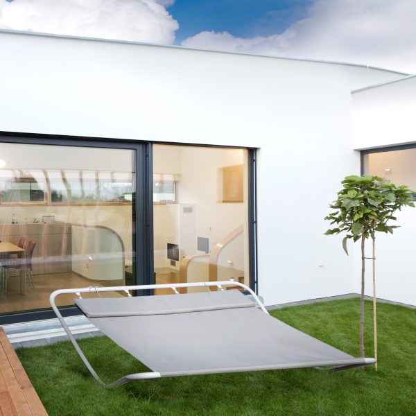 Outdoor Double Rocking Bed Hammock-Grey - Image 2