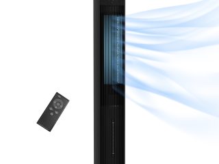 HOMCOM Oscillating Tower Fan Cooling with Ice Pack, Water Tank, Children Lock