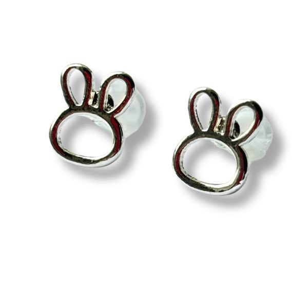 Hollow Bunny Stud Earrings - Image 2