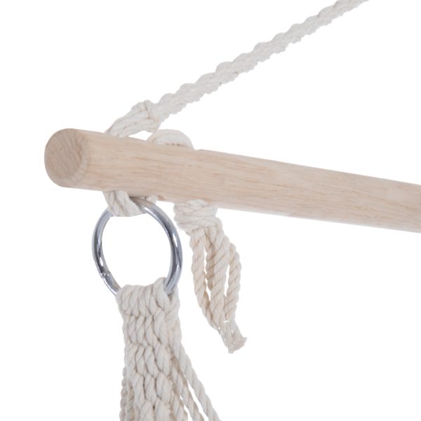 Hanging Swing Chair-Brown/White Stripes - Image 7