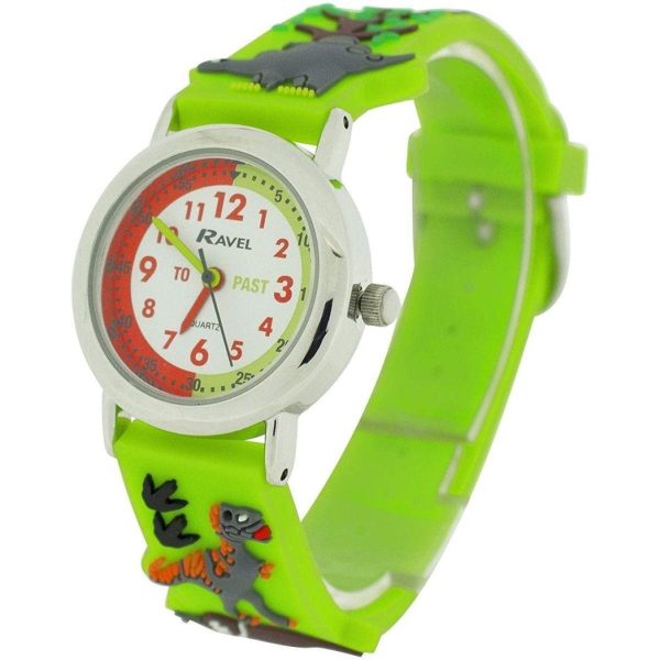 Ravel Children Girls & Boys 3D Cartoon Time Teacher Watch Dinosaur R1513.59 - Image 4