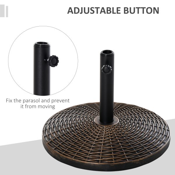 Patio Weighted Umbrella Base Parasol Holder Outdoor Stand 25kg - Image 3