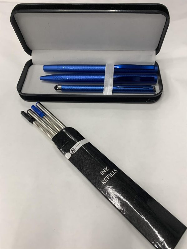 DSL Instyle 7pc Pen & Refills Anodized Aluminium Pen Set Box 2799 - Image 3