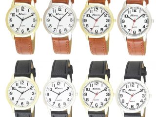 Ravel Men's Classic Leather Strap Watch R0132GC