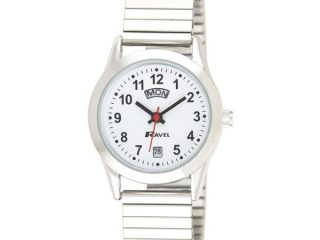 Ravel Womens Day Date Expander Silver Watch R0706.20.2EX