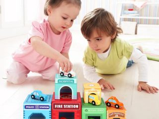 SOKA Stacking Cube with 6 Vehicles 0000464