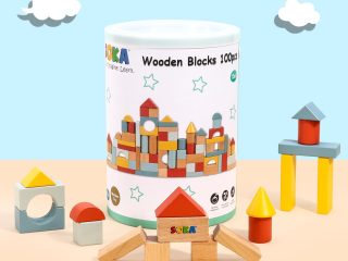SOKA Wooden Blocks 100pcs in New Color 0000463