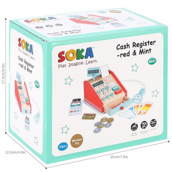 SOKA CASH REGISTER-RED & MINT 0000475 - Image 3