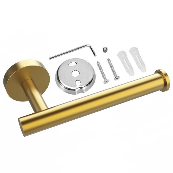 VINSANI 1pk TOILET ROLL DISPENSER GOLDEN 1010076 - Image 2