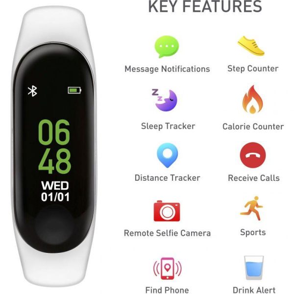 Reflex Active Womens Bluetooth White Smartwatch RA012003 - Image 7