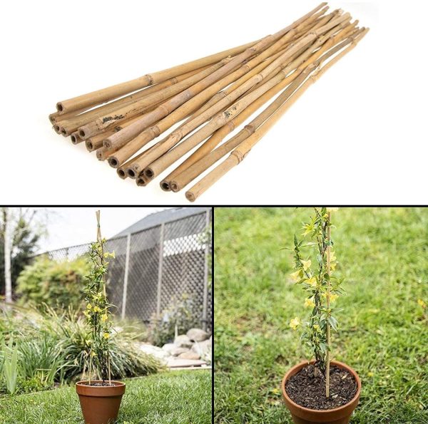 20 x 4FT Bamboo Canes Sticks 120cm - Image 6