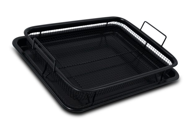 Durastone Professional 2pc Crisper and Oven Tray Family Size - Image 4