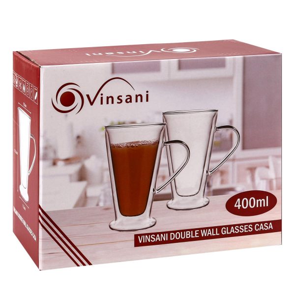 VINSANI DOUBLE WALL GLASSES CASA 1010316
