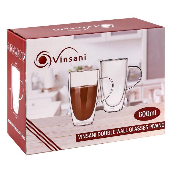 VINSANI DOUBLE WALL GLASSES PIVANO 1010315 - Image 2