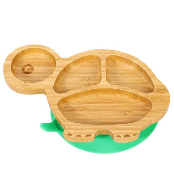 VINSANI BAMBOO TURTLE PLATE,BOWL & SPOON SET GREEN 1010228 - Image 4
