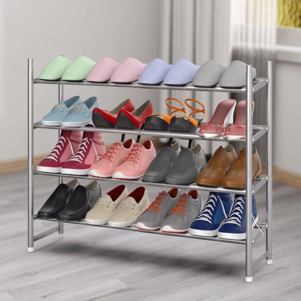 VINSANI SHOE 4 TIER GREY 1010276