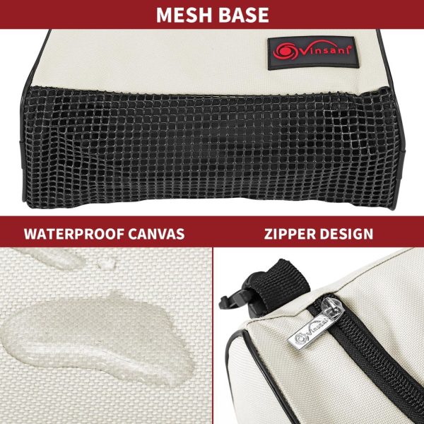 VINSANI ZIPPED PEG BAG CREAM WHITE 1010261 - Image 2