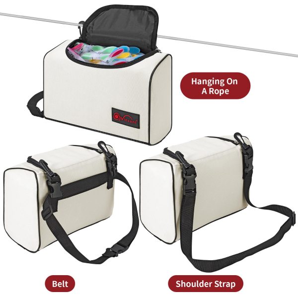 VINSANI ZIPPED PEG BAG CREAM WHITE 1010261 - Image 4