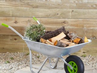 65 Litre Wheelbarrow With Galvanised Pneumatic Tyre