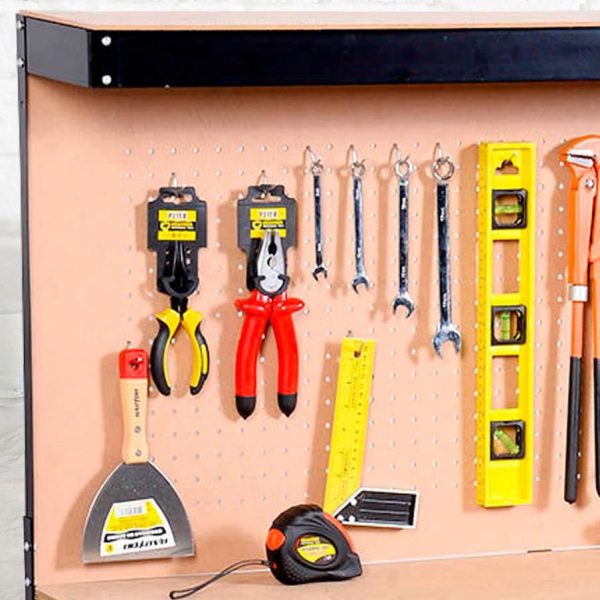 Workbench Heavy-Duty Steel Pegboard Drawer - Black DPD - Image 3