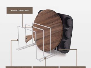 Kitchen Tray & Chopping Board Organiser Rack