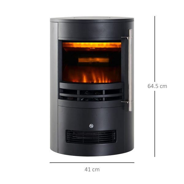Electric Fireplace Heater 900W/1800W-Black - Image 3